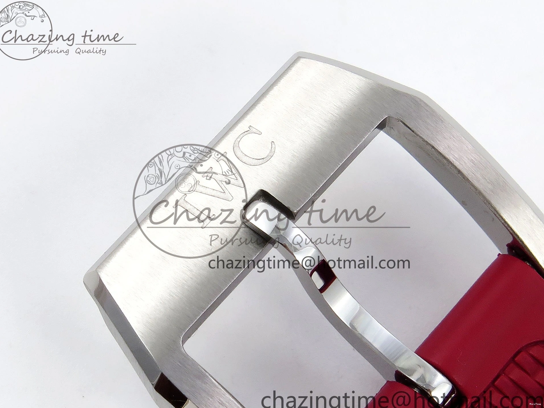 MIROTIME 0311 Reliable Portuguese Chrono IW3716 Z+F 1:1 Best Edition Red Dial on Red Rubber Strap A 7015